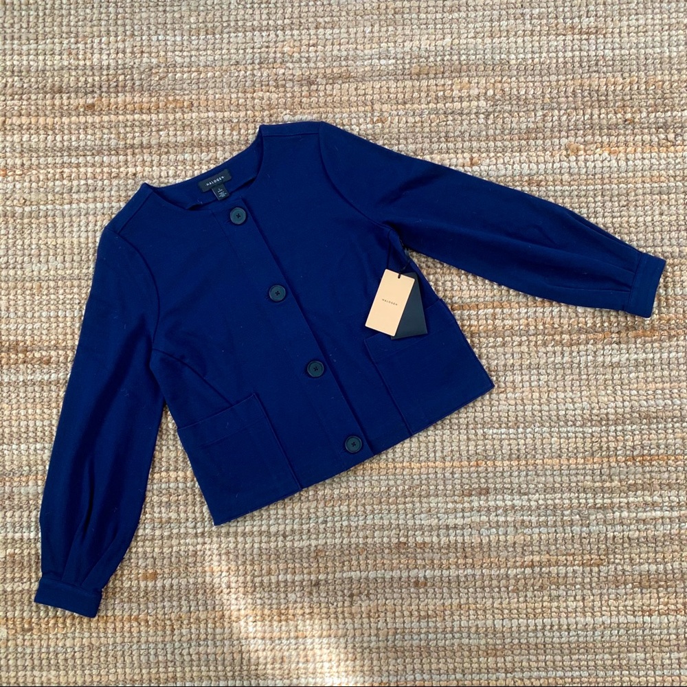 *HALOGEN* Navy Blue Cardigan Top